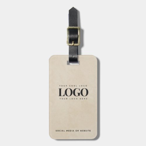 Beige Sand Add Your Company Logo Business Custom Luggage Tag