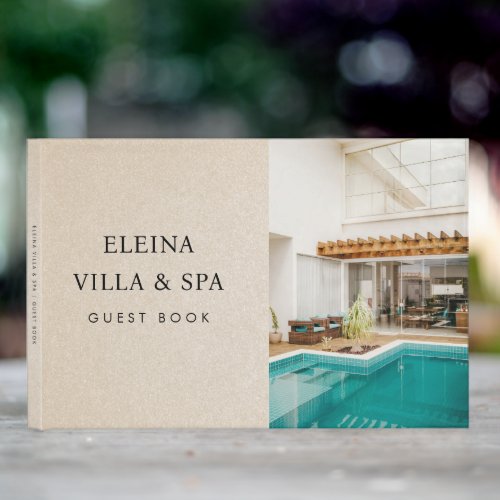 Beige Sand Tan Villa Spa Vacation Rental Feedback Guest Book