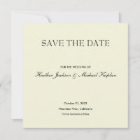 Beige Save Date Wedding Professional Minimalist