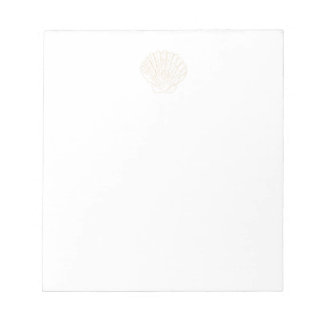 Beige Scallop Notepad