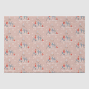 Beige Scandinavian Reindeer Tree Animal Snowflake Tissue Paper