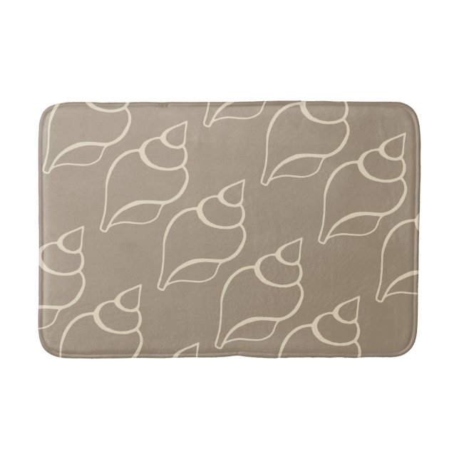 Beige Shells Bath Mat (Front)