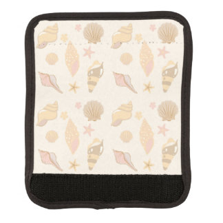 Beige Shells Pattern Luggage Handle Wrap