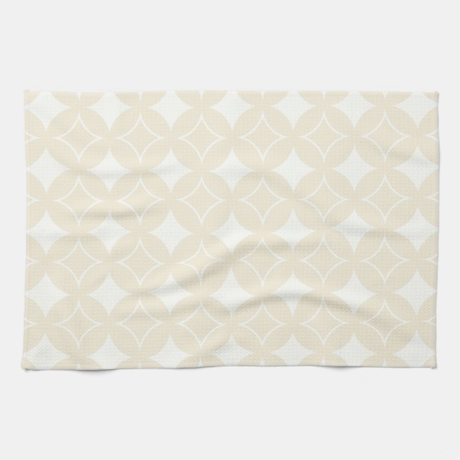Beige shippo pattern kitchen towel (Horizontal)