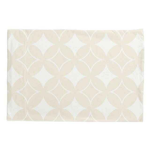 Beige shippo pattern pillow case (Back)