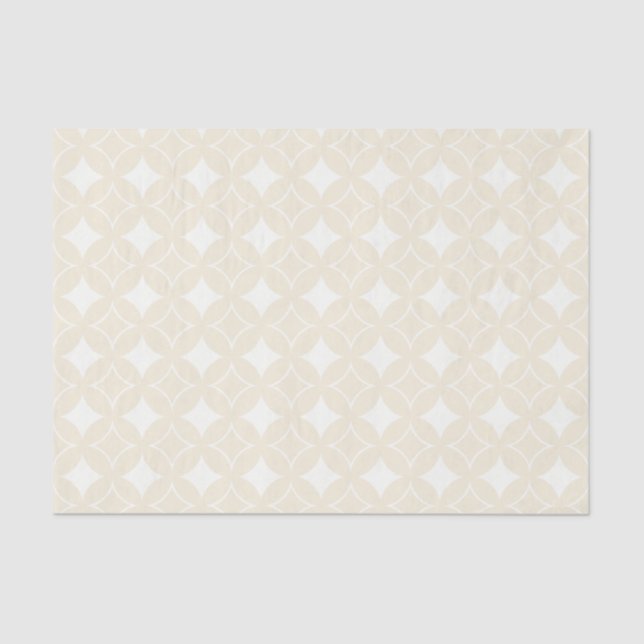 Beige shippo pattern tissue paper (Front)