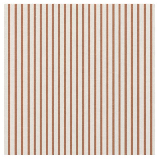 Beige & Sienna Lines/Stripes Pattern Fabric