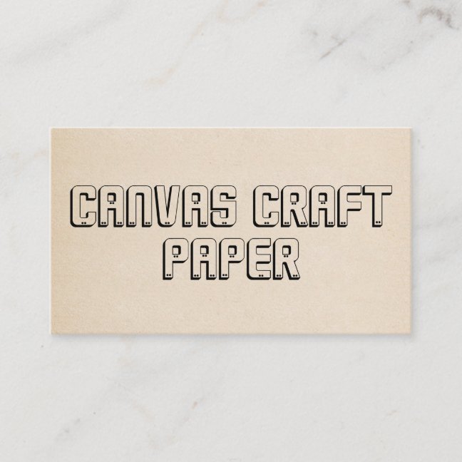 Beige Simple Modern Elegant Craft Business Card