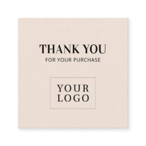 Beige Simple Modern Thank you Business Cards