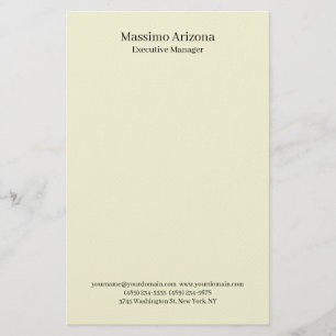 Beige Simple Plain Professional Modern Minimailst Stationery