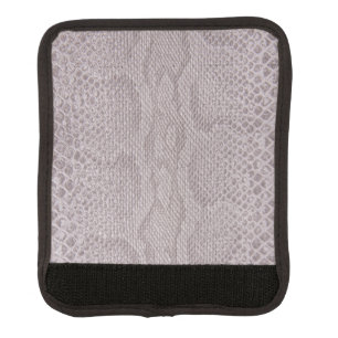Beige Snakeskin Pattern Luggage Handle Wrap