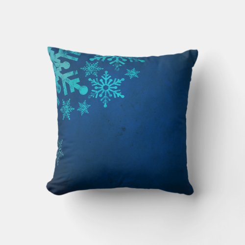  Beige snowflakes Christmas patterns Throw Pillow