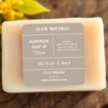 Beige | Soap Ingredient Product Labels