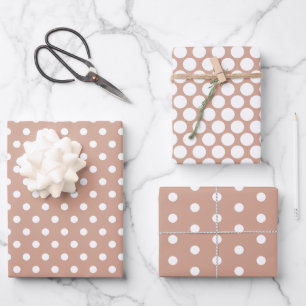 Beige Spotted Wrapping Paper Sheets