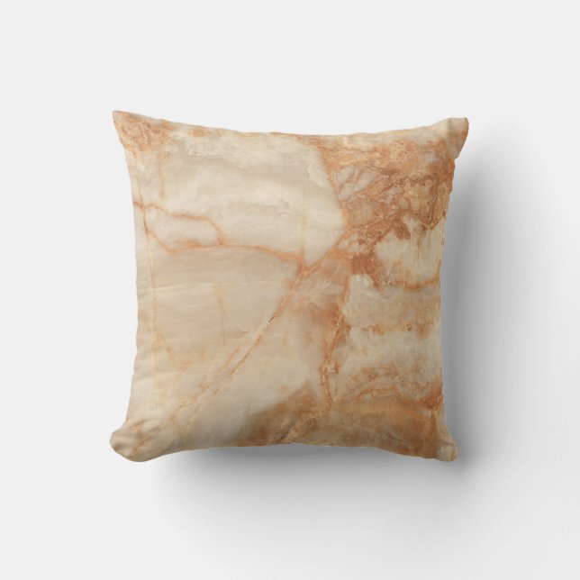 Beige stone texture throw pillow (Front)