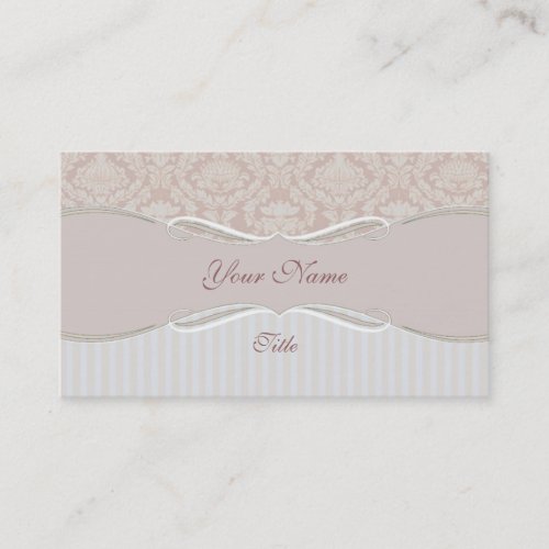 Beige Stripe Business Card