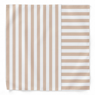 beige striped bandana