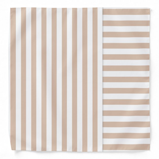 beige striped bandana (Front)