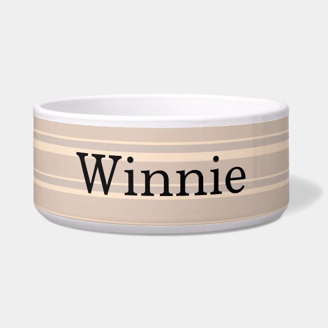 Beige Stripes Bowl (Front)