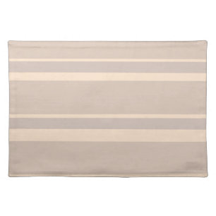 Beige Stripes Cloth Placemat