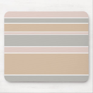 Beige stripes mouse pad