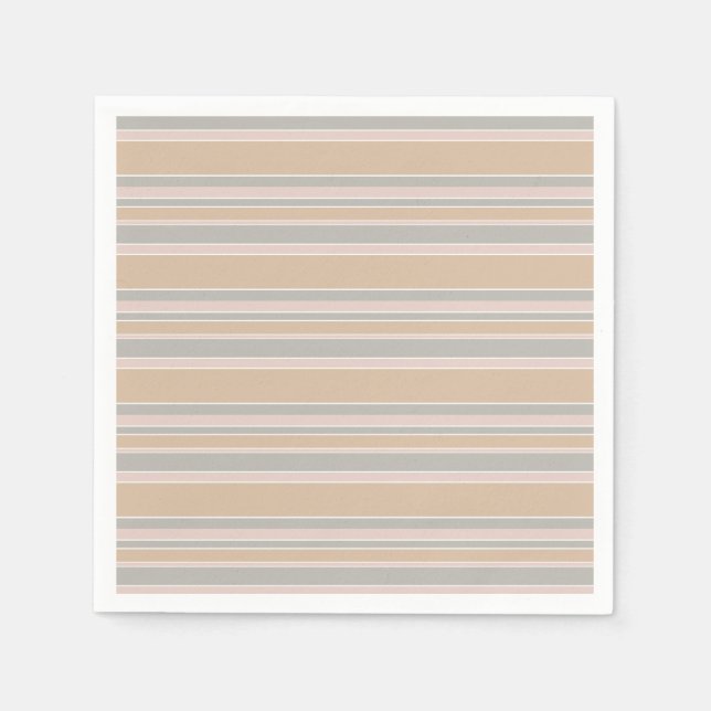 Beige stripes napkins (Front)