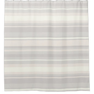 Beige stripes shower curtain