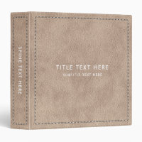 Beige Suede Leather Texture & Stitching