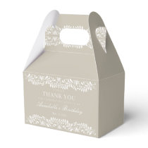 Beige Talavera Spanish Fiesta Birthday Dessert Favor Boxes