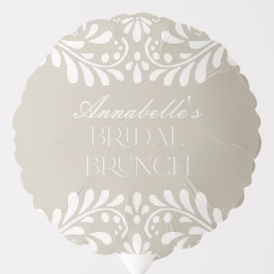 Beige Talavera Tile Spanish Fiesta Bridal Brunch Balloon