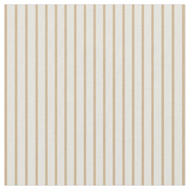 Beige & Tan Striped/Lined Pattern Fabric (Close Up)