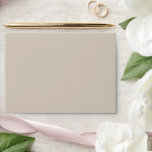 Beige Taupe Matching Wedding Invitation Envelope<br><div class="desc">Beige Taupe Matching Wedding Invitation Envelope</div>