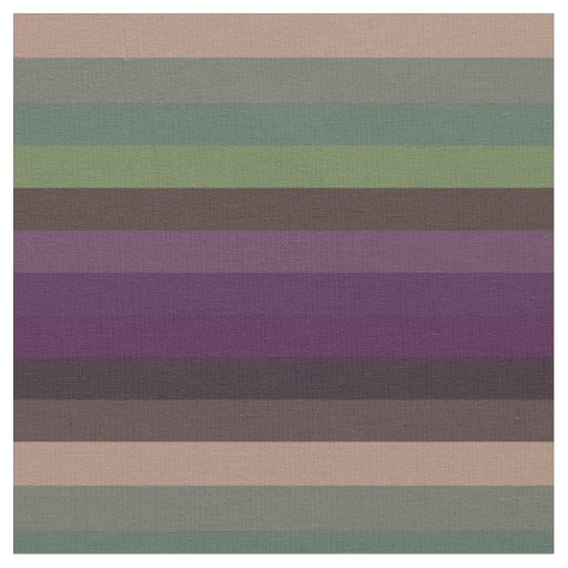 Beige, Teal & Plum Neutrals stripes Fabric