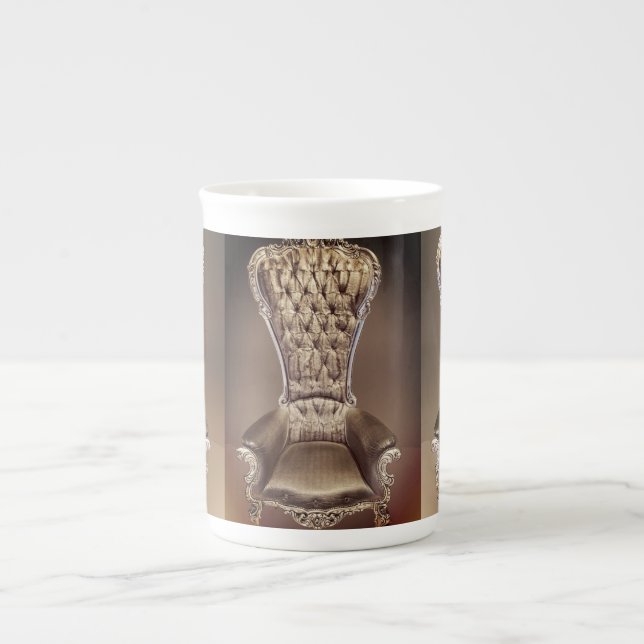 Beige Throne Bone China Mug (Front)
