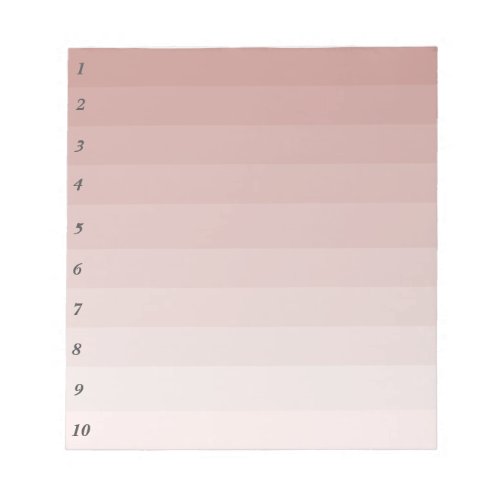 Beige To_Do List Numbered Daily Priority Cream Notepad