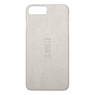 Beige Tones Faux Leather Look iPhone 8 Plus/7 Plus Case