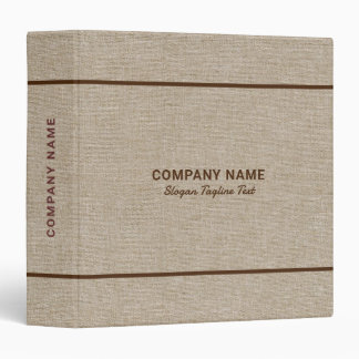 Beige Tones Linen Burlap Fabric Look 3 3 Ring Binder