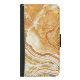 Beige Tones Marble Abstract Pattern Wallet Phone Case For Samsung Galaxy S5