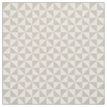 Beige White Modern Triangles Pattern Fabric