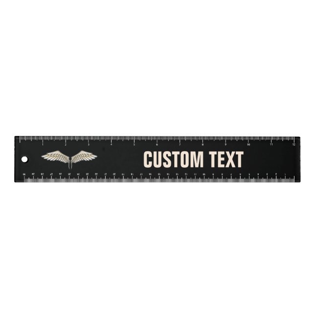 Beige wings 12 inch Ruler (Front)