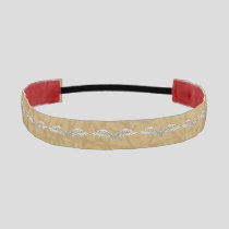 Beige wings athletic headband