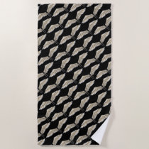 Beige Wings Beach Towel