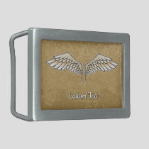 Beige Wings Belt Buckle