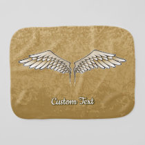 Beige Wings Burp Cloth