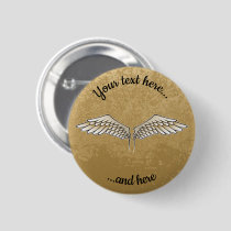 Beige Wings Button