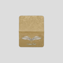 Beige Wings Card Holder