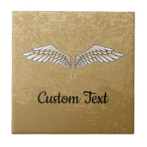 Beige Wings Ceramic Tile