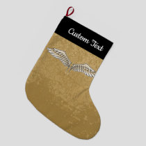 Beige Wings Christmas Stocking