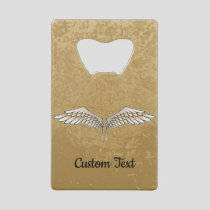 Beige Wings Credit Card Bottle Opener