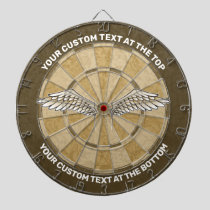 Beige Wings Dart Board